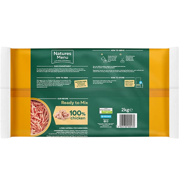 Natures Menu FreeFlow Mince Chicken Back 1080px Natures Menu FreeFlow Mince Chicken Back 1080px