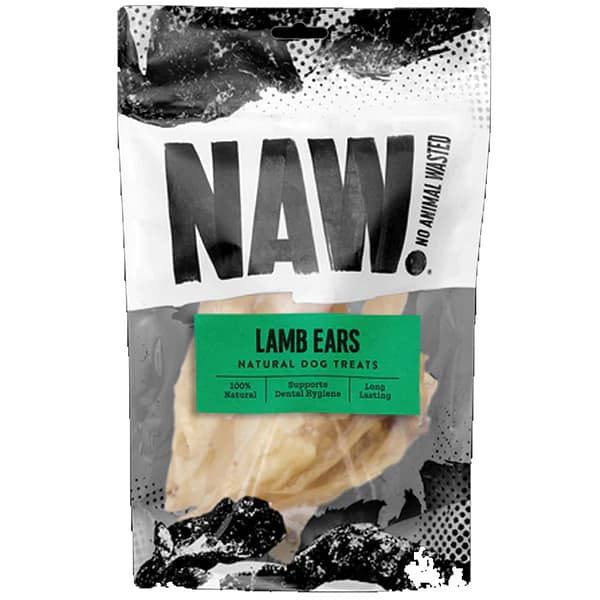 Packet of NAW Lamb Ears Natural Dog Treats
