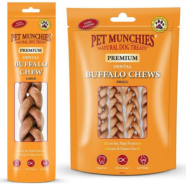 Pet Munchies Buffalo Chew Large & Small 1000 Pet Munchies Buffalo Chew Large & Small 1000
