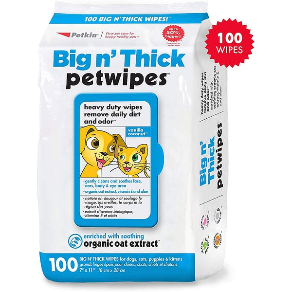 Petkin Big N Thick Wipes 1024