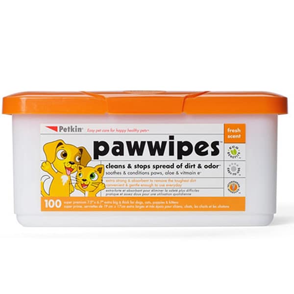 Petkin Paw Wipes 100 Tub 1024
