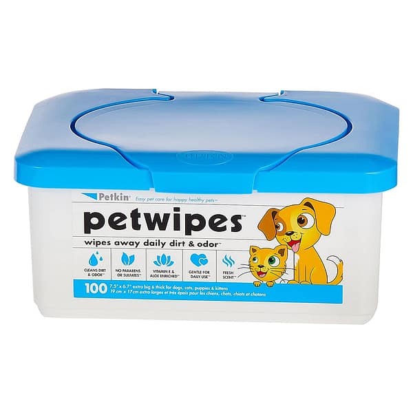 Petkin Pet Wipes 100 Tub 1024