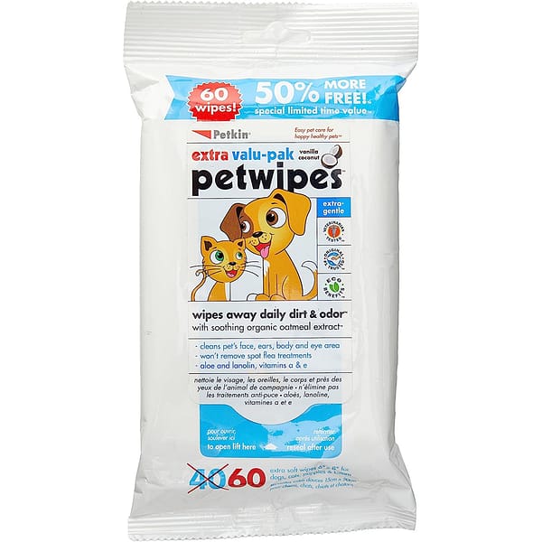 Petkin Pet Wipes Extra Value Pack 1024
