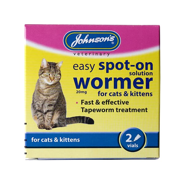 Pack of two spot on Wormer treatments for cats