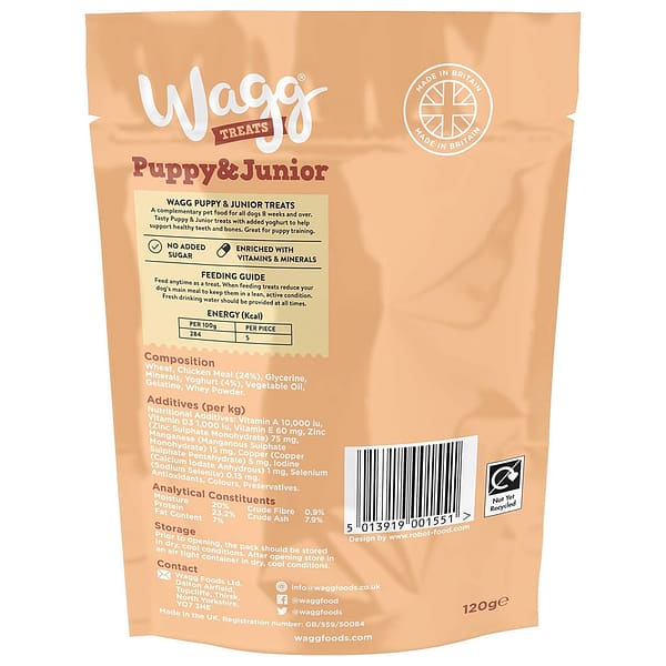 Wagg Puppy Junior Chicken Yoghurt Treats BOP 1080px Wagg Puppy Junior Chicken Yoghurt Treats BOP 1080px