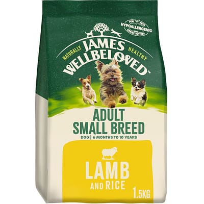 James Wellbeloved Adult Small Breed Dry Dog Food Lamb & Rice