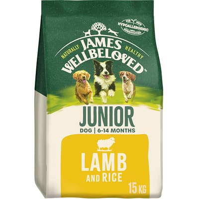 James Wellbeloved Junior Dry Dog Food Lamb & Rice