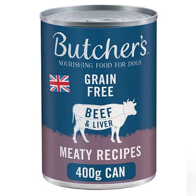 Butchers Beef & Liver Meaty Recipes 400g 12pack