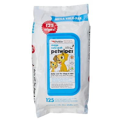Petkin Pet Wipes Mega Value Pack 125