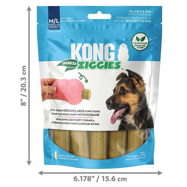 KONG Ziggies Puppy MedLge Pack Dimensions 1024 KONG Ziggies Puppy MedLge Pack Dimensions 1024