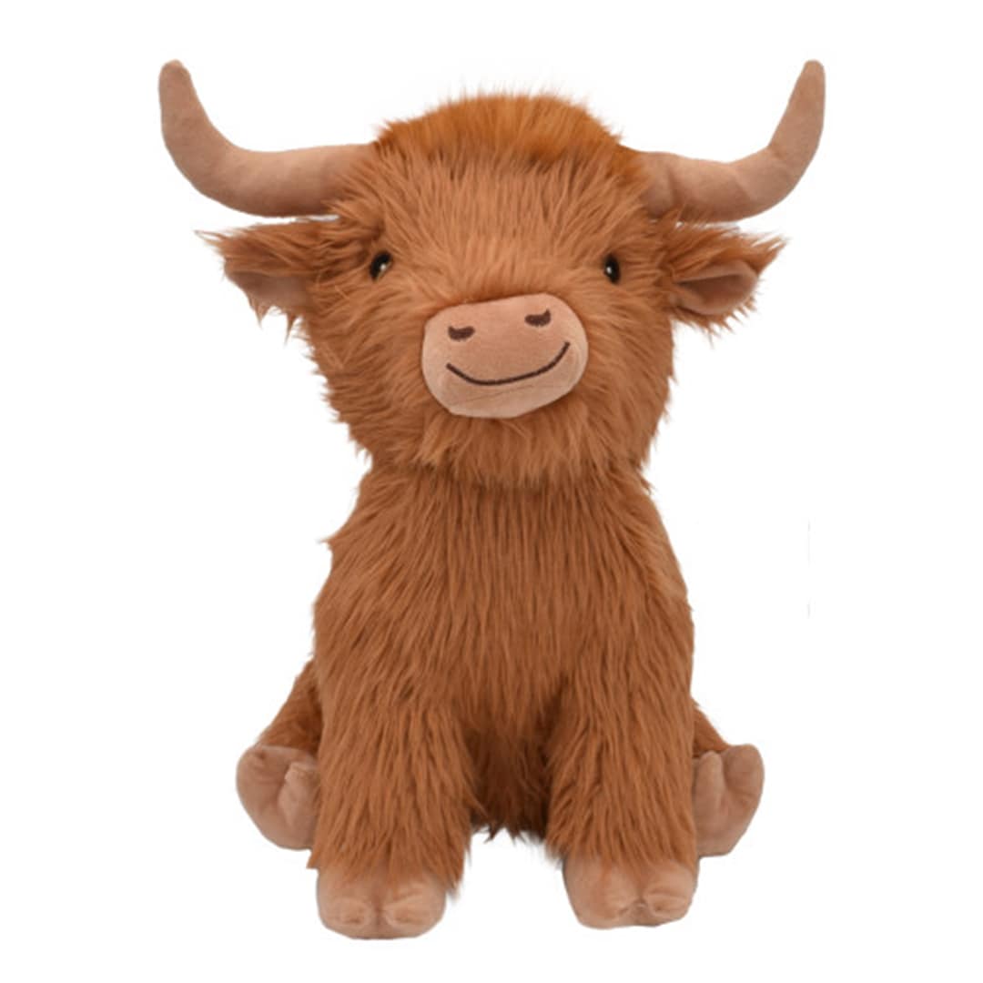 HappyPet Highland Cow - Jumbo 1 Cure plush Highland Cow dog toy