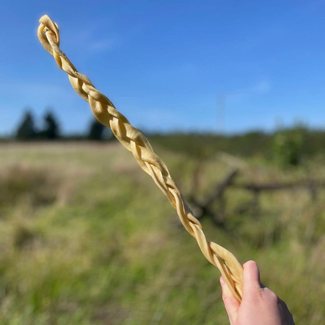 Lamb Skin Braid XL 50cm Natural Dog Chew 3 Lamb Skin Braid XL 50cm Natural Dog Chew - Image 3