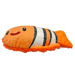 BiteForce Durable Dog Toy Clown Fish on side 1080