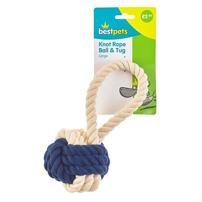 Rope Tug and Ball Dog Toy