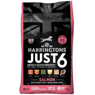 Harringtons Just 6 Dry Dog Food Salmon