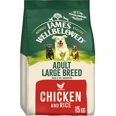 James Wellbeloved Adult Large Breed Dry Dog Food 15kg