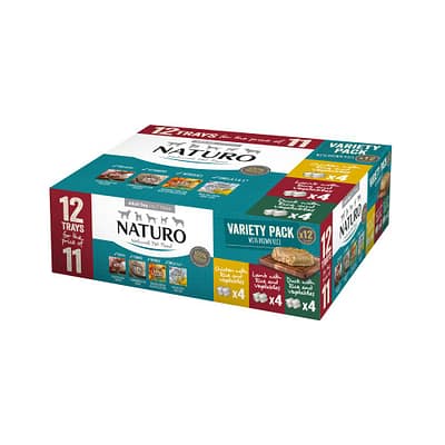 Naturo Adult Dog with Rice Variety 400g 12pack