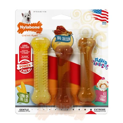 Nylabone Extreme Bone Flavour Frenzy 3pack Small
