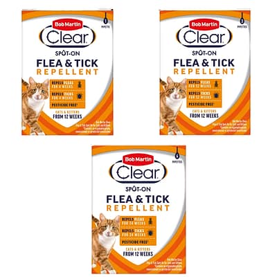 Bob Martin Clear Cat Flea and Tick Repellent Spot On