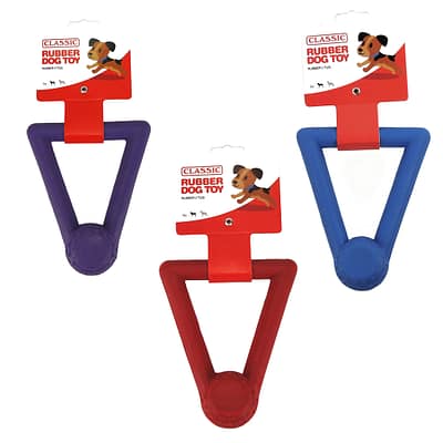 Classic Rubber V Tug Dog Toy 150mm