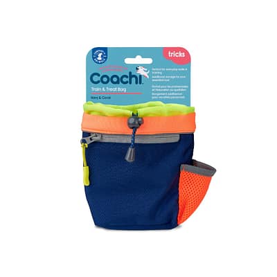 Blue & Coral Dog Treat Bag on card