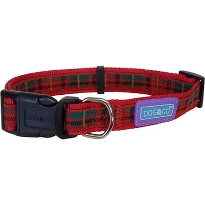 Red Tartan Dog Collar