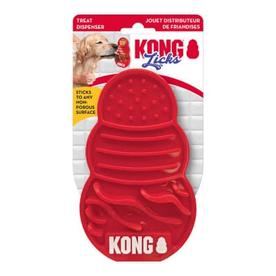KONG Licks dog lick mat treat dispenser