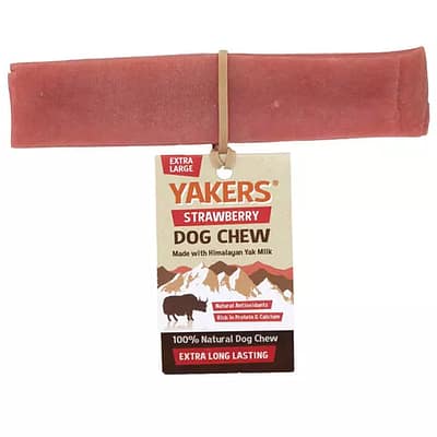 Yakers XL Strawberry Himalayan Yak Milk Dog Chew