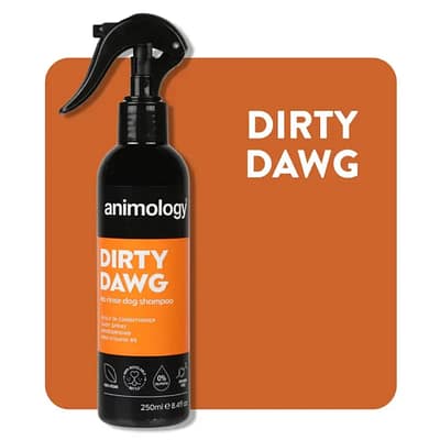 animology dirty dawg spray shampoo bottle